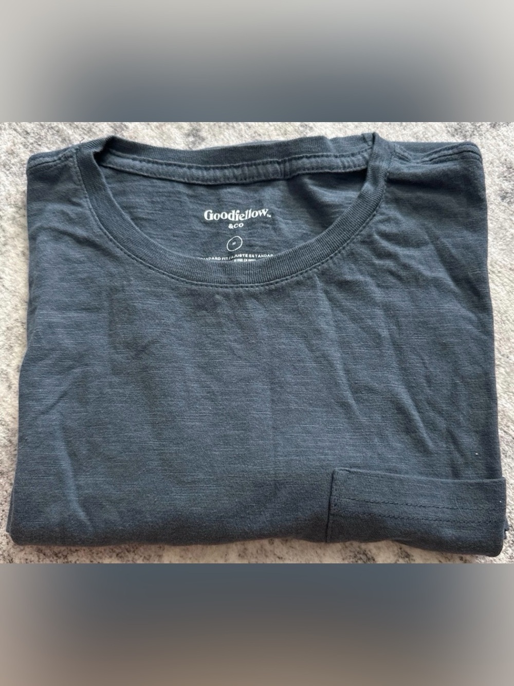 Goodfellow & Co Men's Dark Charcoal Short-Sleeve Pocket Tee